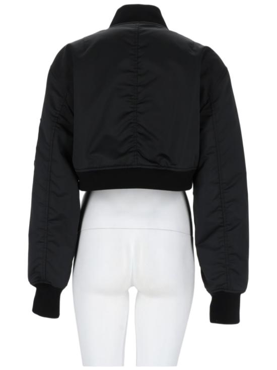 26FW 발렌시아가 크롭 보머 재킷 A0029M TTO291000 Black - BALENCIAGA