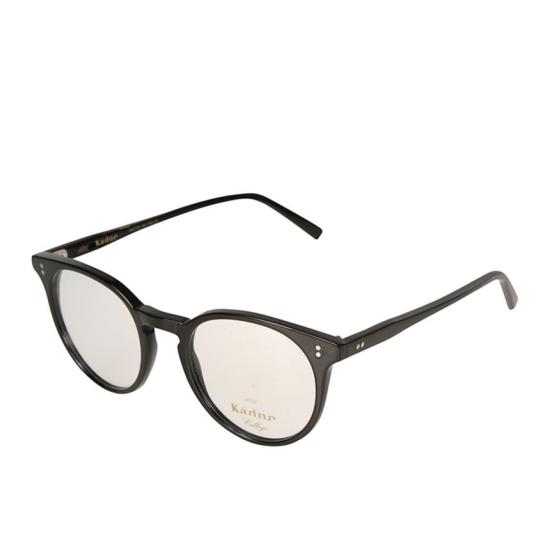 25FW 카돌 선글라스 Chyli/N 글로시 블랙 실버 리벳 라운드 안경 - KADOR