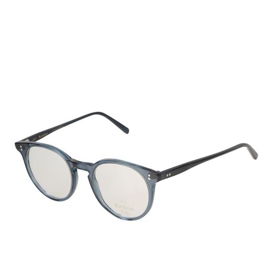 25FW 카돌 선글라스 반투명 블루 칠리/N 블랙 템플 라운드 안경 - KADOR
