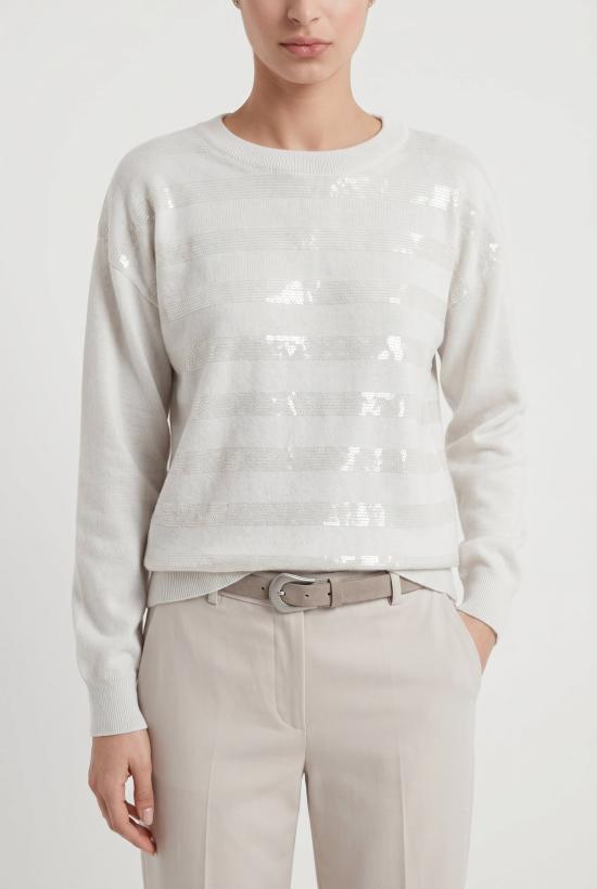  브루넬로 쿠치넬리 스웨터 i253038 WHITE