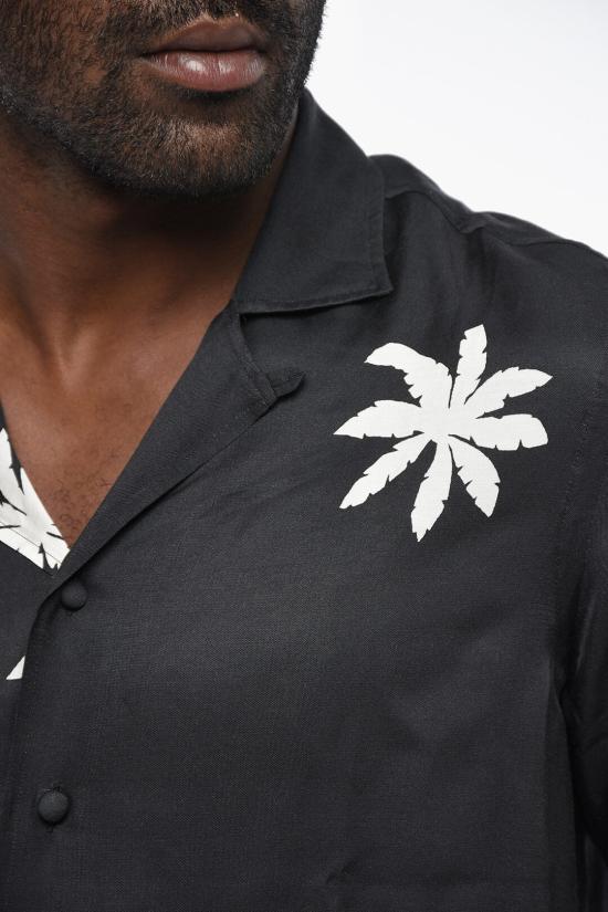  딸리아토레 긴팔 셔츠 HAWAII 270005 N1326 Black - TAGLIATORE