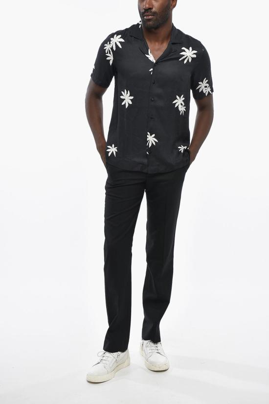  딸리아토레 긴팔 셔츠 HAWAII 270005 N1326 Black - TAGLIATORE