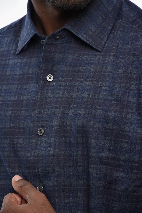  꼬르넬리아니 긴팔 셔츠 88P116 9811206 003 Blue - CORNELIANI