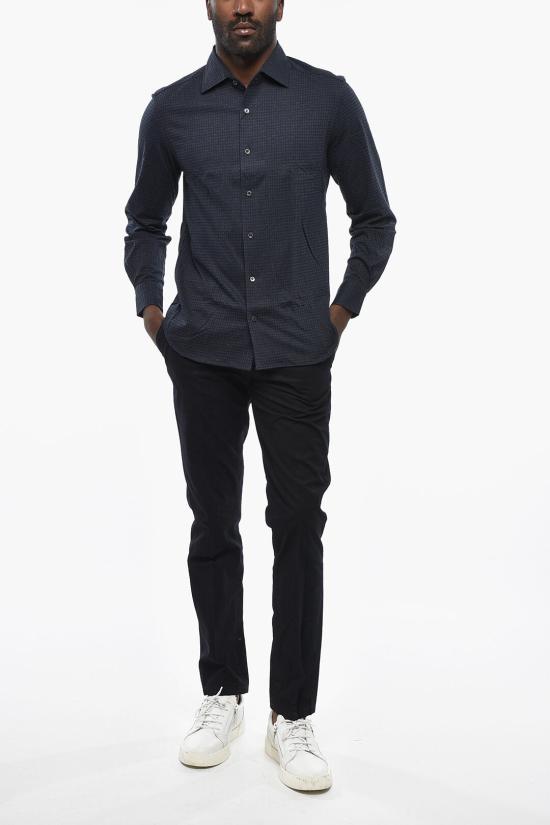  꼬르넬리아니 긴팔 셔츠 86P116 0811206 002 Blue - CORNELIANI
