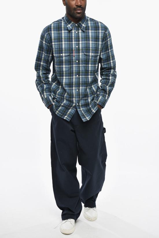  디스퀘어드2 긴팔 셔츠 S74DM0948D35296001F Blue - DSQUARED2