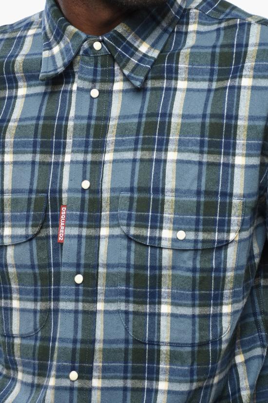  디스퀘어드2 긴팔 셔츠 S74DM0948D35296001F Blue - DSQUARED2