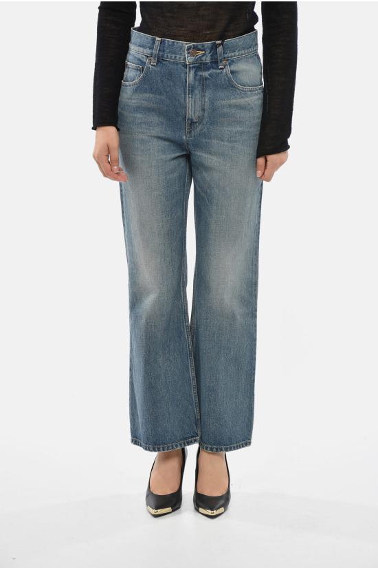 셀린느 워시드 코튼 부츠 컷 데님 진 RP056662X06WV Blue