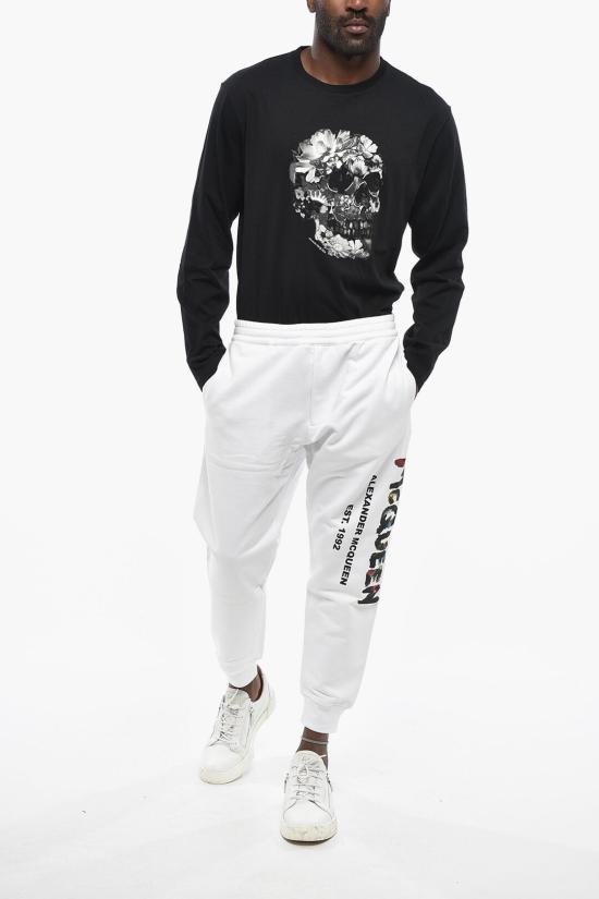  알렉산더 맥퀸 스트레이트 팬츠 730899 QUZ36 0900 27 White - ALEXANDER MCQUEEN