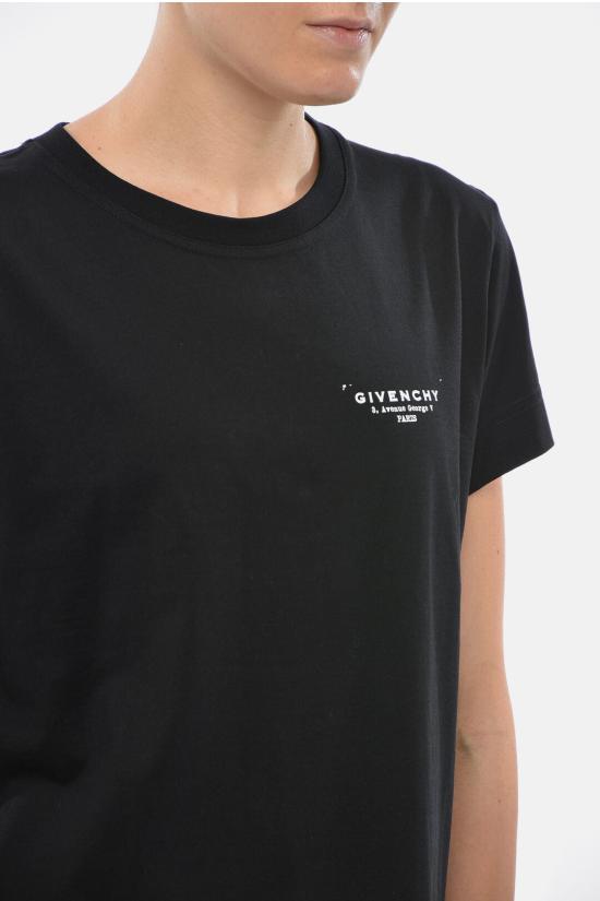  지방시 반팔 티셔츠 BW70FJP75N 001 Black - GIVENCHY