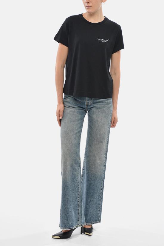  지방시 반팔 티셔츠 BW70FJP75N 001 Black - GIVENCHY