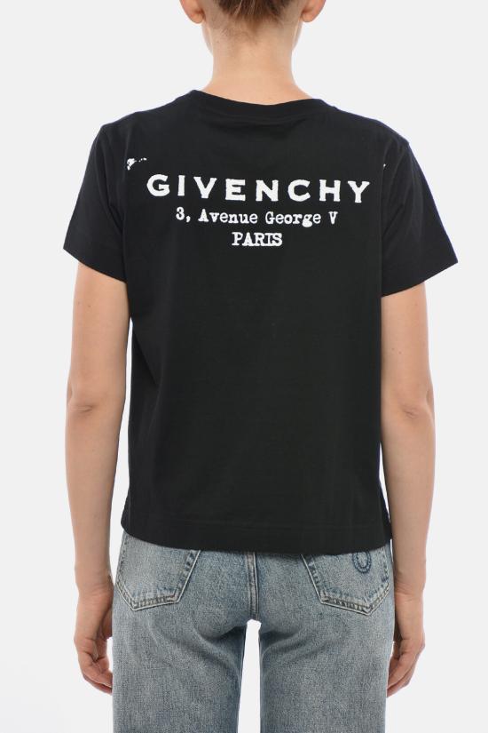  지방시 반팔 티셔츠 BW70FJP75N 001 Black - GIVENCHY