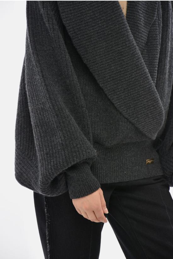  발망 스웨터 FF0KJ050KJ22 9DH Gray - BALMAIN