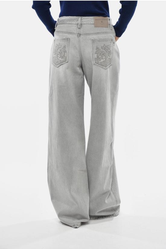  에르마노 설비노 데님 팬츠 D477P367IGFV44103 Gray - ERMANNO SCERVINO