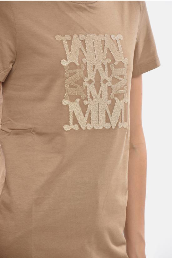  막스마라 반팔 티셔츠 TAVERNA 0 002 Brown - MAX MARA