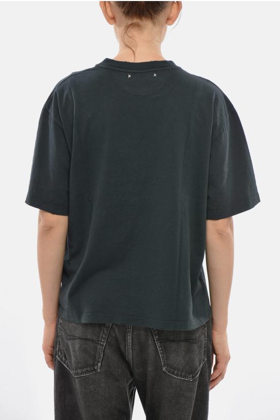  골든구스 반팔 티셔츠 GWP01874P00189790456 Black - GOLDEN GOOSE