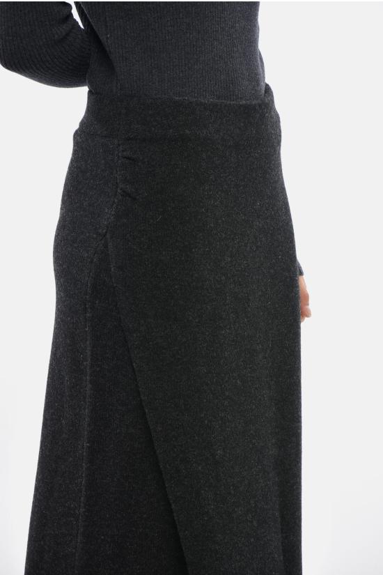  발렌시아가 롱 스커트 809353 T1708 1240 30 Anthracite - BALENCIAGA
