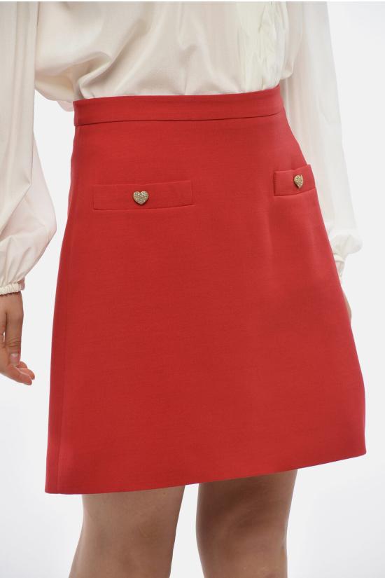  발렌티노 가라바니 숏 스커트 7B3RACM2 1CF R9M Red - VALENTINO GARAVANI