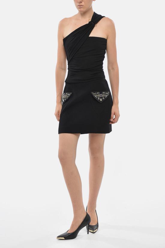  베르사체 탑 1020827 1A14475 1B000 Black - VERSACE