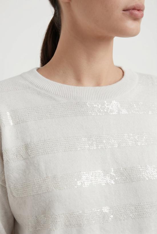  브루넬로 쿠치넬리 스웨터 i253041 WHITE - BRUNELLO CUCINELLI