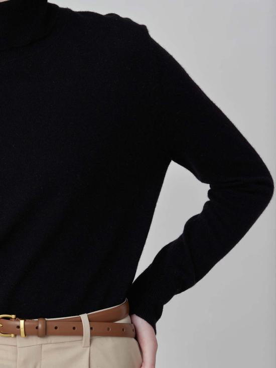  퓨어 캐시미어 엔와이씨 스웨터 퓨어캐시미어 NYC 캐시미어 터틀넥  블랙 - PURECASHMERE NYC