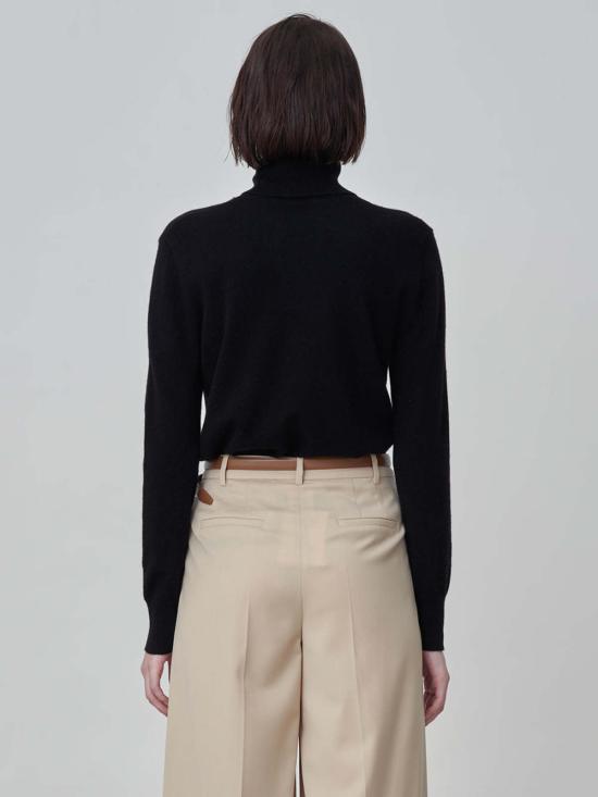  퓨어 캐시미어 엔와이씨 스웨터 퓨어캐시미어 NYC 캐시미어 터틀넥  블랙 - PURECASHMERE NYC