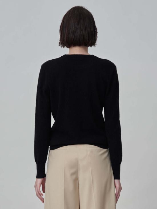  퓨어 캐시미어 엔와이씨 스웨터 퓨어캐시미어 NYC 클래식 크루넥  블랙 - PURECASHMERE NYC