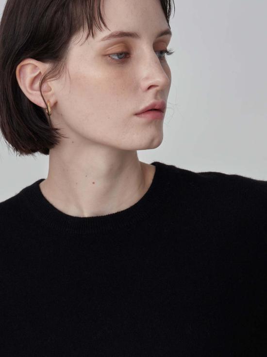 퓨어 캐시미어 엔와이씨 스웨터 퓨어캐시미어 NYC 클래식 크루넥  블랙 - PURECASHMERE NYC