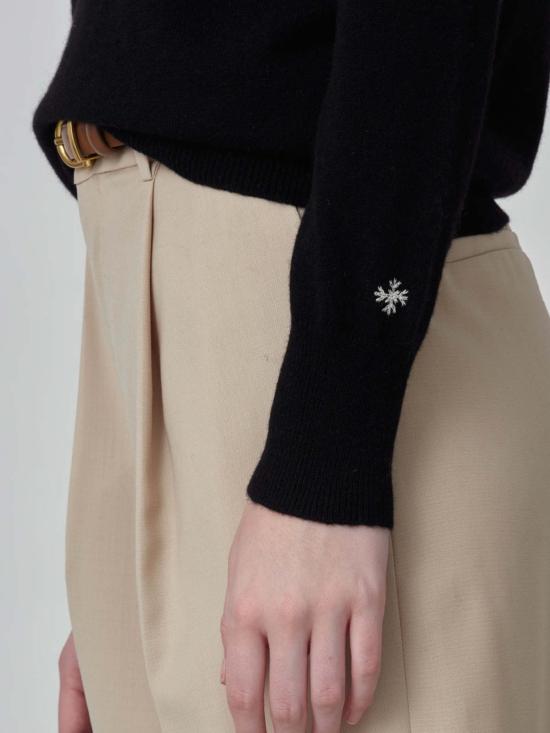  퓨어 캐시미어 엔와이씨 스웨터 퓨어캐시미어 NYC 클래식 크루넥  블랙 - PURECASHMERE NYC