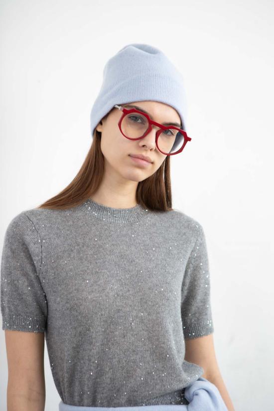 퓨어 캐시미어 엔와이씨 모자 퓨어캐시미어 NYC 캐시미어 비니 베이비 블루 - PURECASHMERE NYC