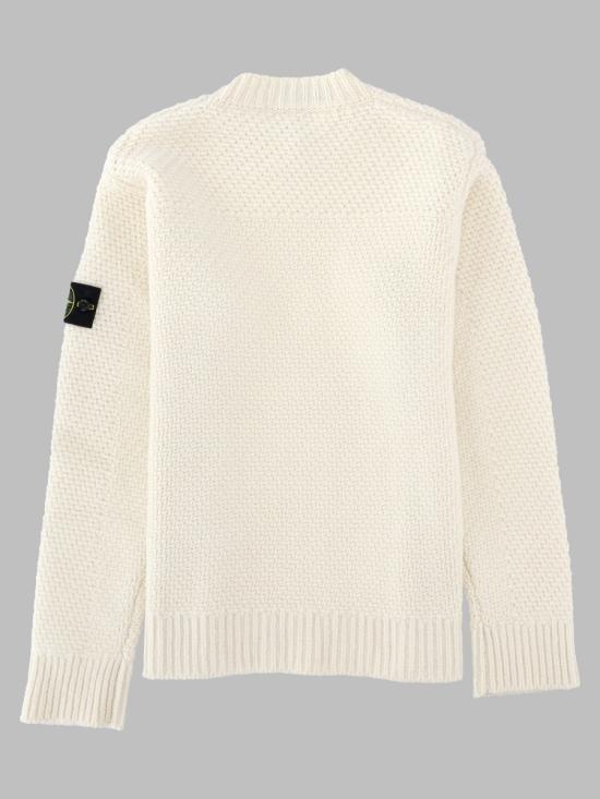 26FW 스톤 아일랜드 램스울 크루넥 니트 점퍼 L2S155100055 S02A3V0093 IVORY - STONE ISLAND