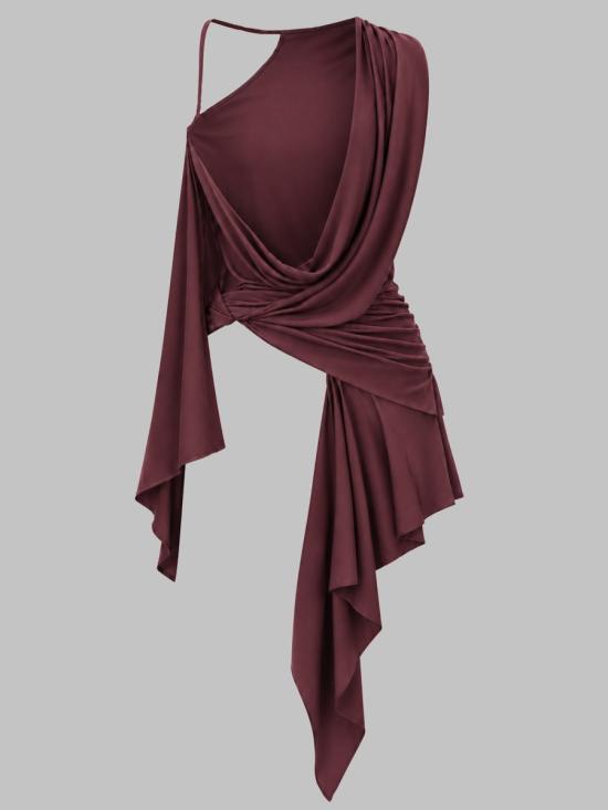 26FW 릭 오웬스 탑 LI02F2102 JKS33 BORDEAUX - RICK OWENS