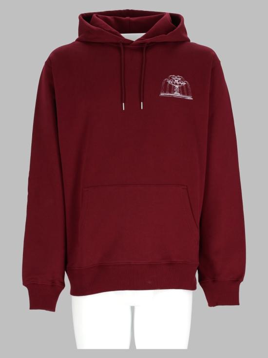26FW 드롤드무슈 후드 티셔츠 HO219 CO127BURGUNDY BORDEAUX