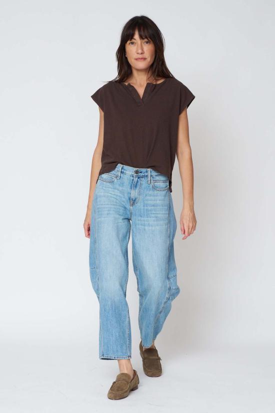  노엔드 데님 데님 팬츠 아바 플러터 슬링핏 진 도버 워시 - NOEND DENIM