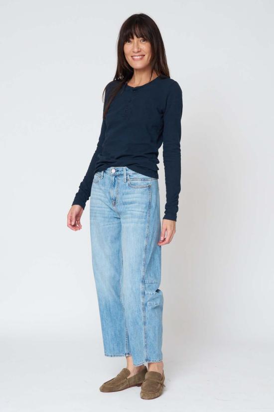  노엔드 데님 데님 팬츠 아바 플러터 슬링핏 진 도버 워시 - NOEND DENIM