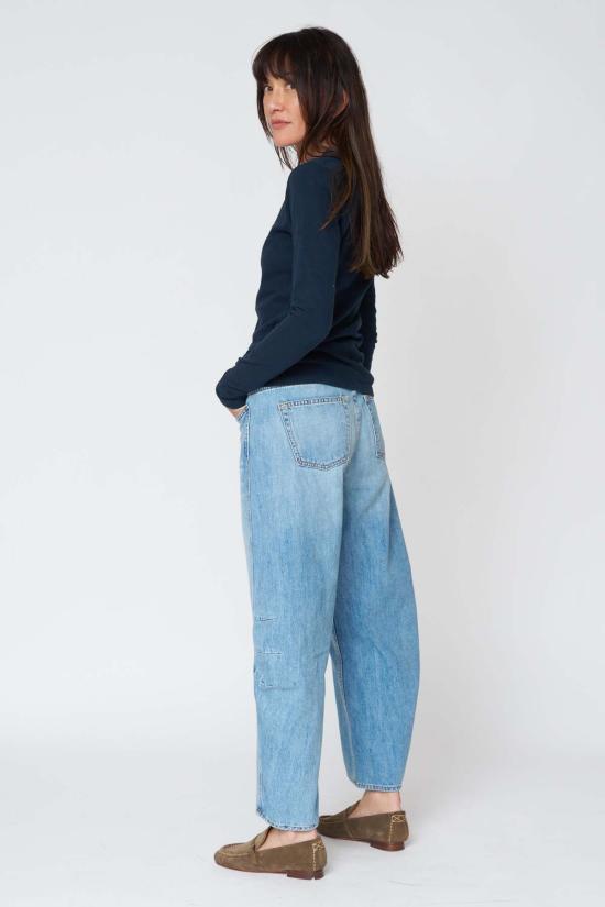  노엔드 데님 데님 팬츠 아바 플러터 슬링핏 진 도버 워시 - NOEND DENIM