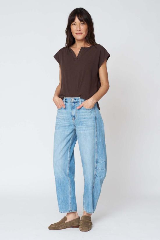  노엔드 데님 데님 팬츠 아바 플러터 슬링핏 진 도버 워시 - NOEND DENIM