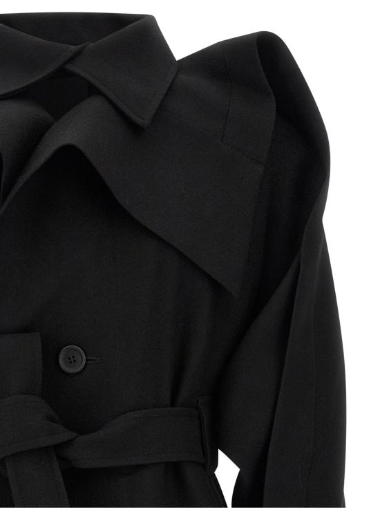 26FW 이세이 미야케 트렌치 코트 IM68FA05215 Black - ISSEY MIYAKE