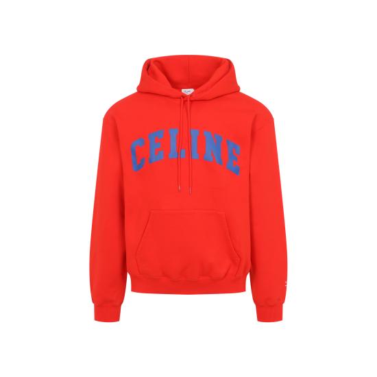 26FW 셀린느 후드 티셔츠 2Y11E1233 GMT8 RED CYCLIST ROYAL BLUE