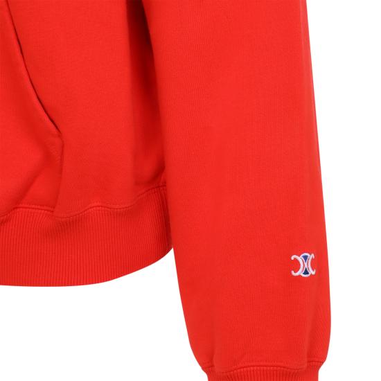 26FW 셀린느 후드 티셔츠 2Y11E1233 GMT8 RED CYCLIST ROYAL BLUE - CELINE