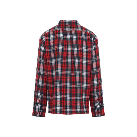 26FW 셀린느 긴팔 셔츠 RC0MR1904 38RV BLACK RED GREEN - CELINE