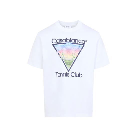 26FW 카사블랑카 반팔 티셔츠 MAW26JTS00106 TENNIS CLUB ICON
