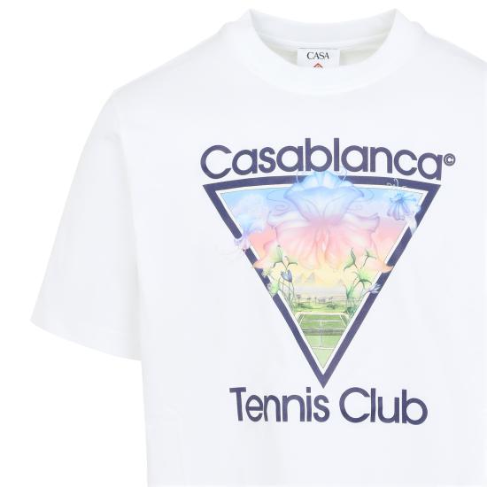 26FW 카사블랑카 반팔 티셔츠 MAW26JTS00106 TENNIS CLUB ICON - CASABLANCA