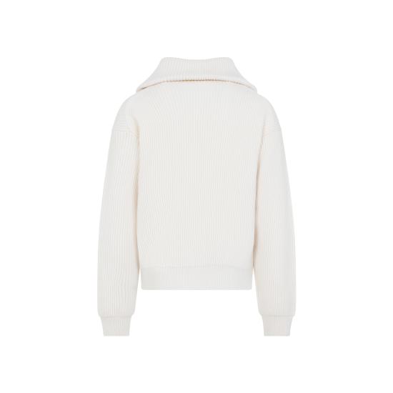 26FW 셀린느 리브드 코튼 스웨트팬츠 RY10T4S88 01BC WHITE - CELINE
