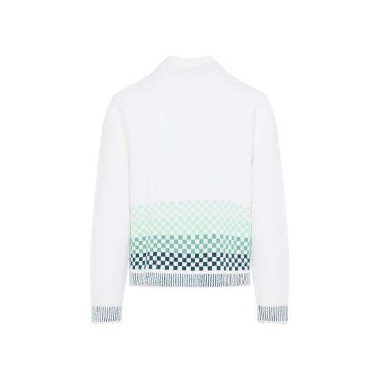 26FW 카사블랑카 폴로 티셔츠 MAW26KW147101 GREEN WHITE - CASABLANCA