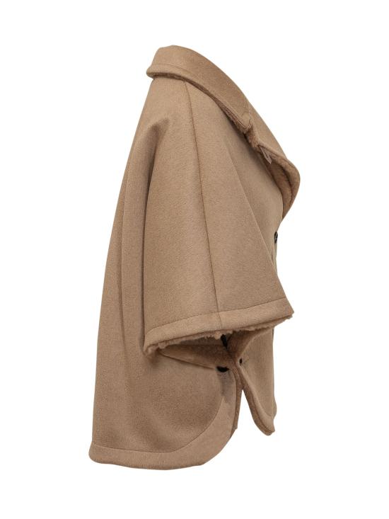 26FW 막스마라 더블 브레스트 리버시블 카멜 헤어 케이프 코트 2624736022600 001 CAMMELLO - MAX MARA