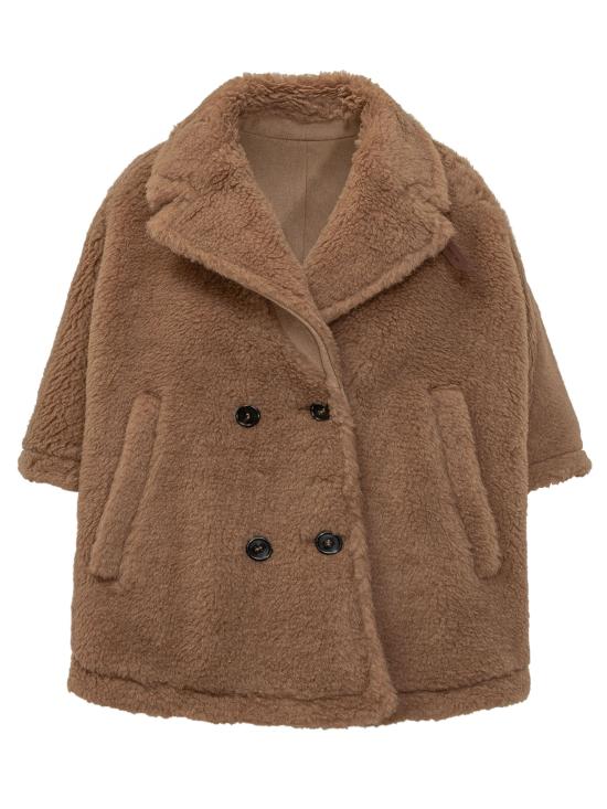 26FW 막스마라 더블 브레스트 리버시블 카멜 헤어 케이프 코트 2624736022600 001 CAMMELLO - MAX MARA