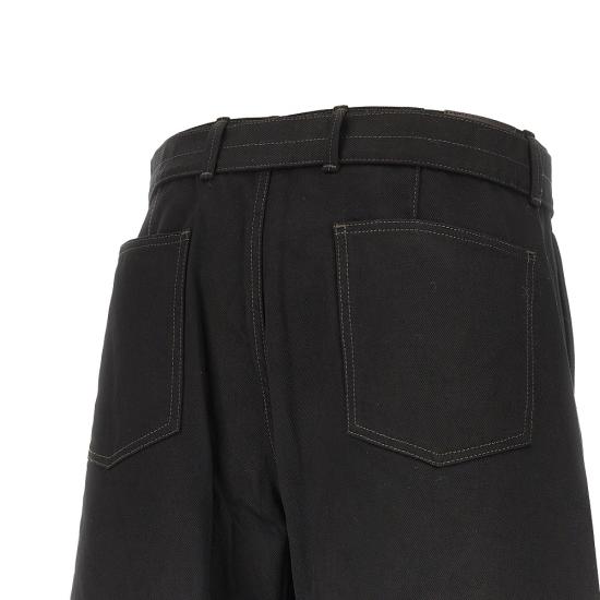 26FW 르메르 트위스트 벨티드 팬츠 PA326LD1055 Black - LEMAIRE