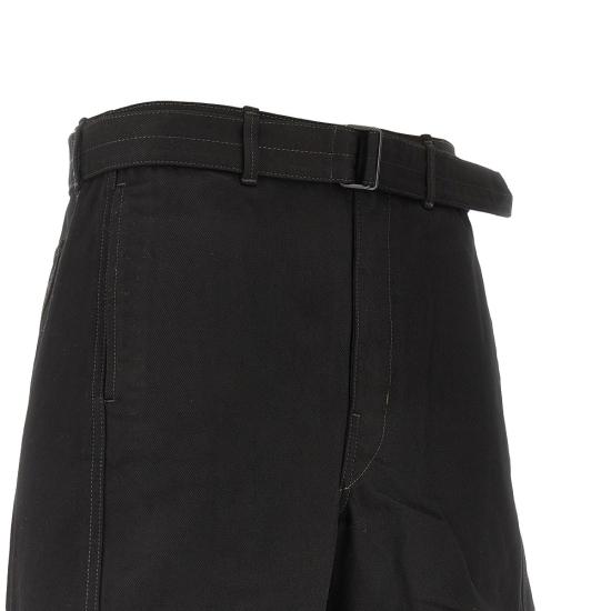 26FW 르메르 트위스트 벨티드 팬츠 PA326LD1055 Black - LEMAIRE