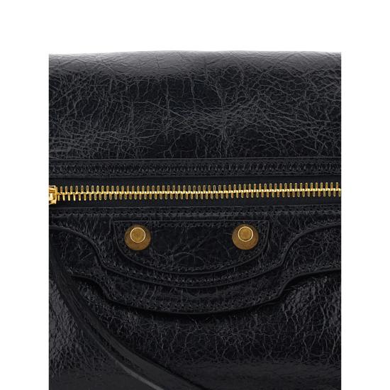 26FW 발렌시아가 르 시티 체인 파우치 아레나 레더 백 A006QB 2ACR6 1000 BLACK - BALENCIAGA