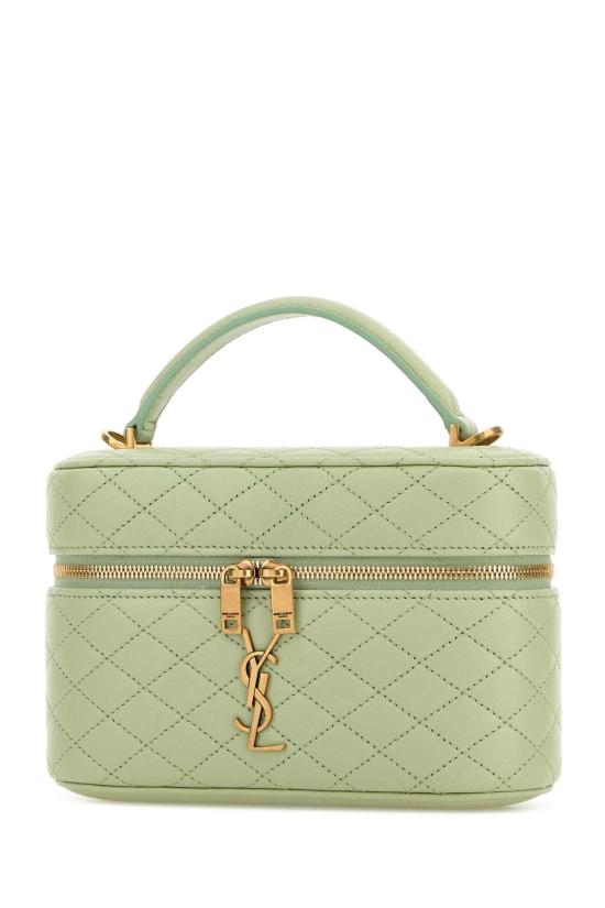 26SS 생로랑 램스킨 가비 베니티 백 7667311EL07 3986 GREEN - SAINT LAURENT